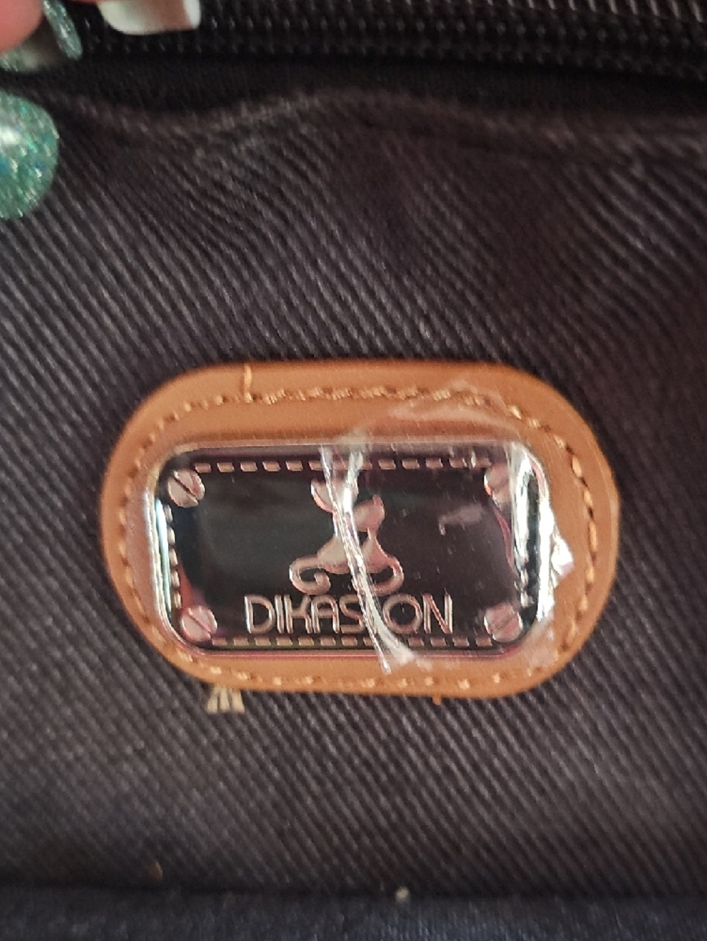Backpack Baby Bag Black Quilted Travel Backpack with Tan Accents - Picture 11 of 13